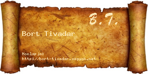 Bort Tivadar névjegykártya